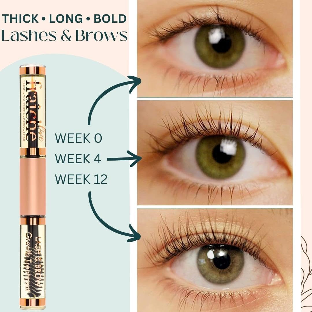 Live Fraiche Organic Cold Pressed Castor Oil Eyelash & Eyebrow Growth Treatment – 10ml | 100% Natural Growth Serum