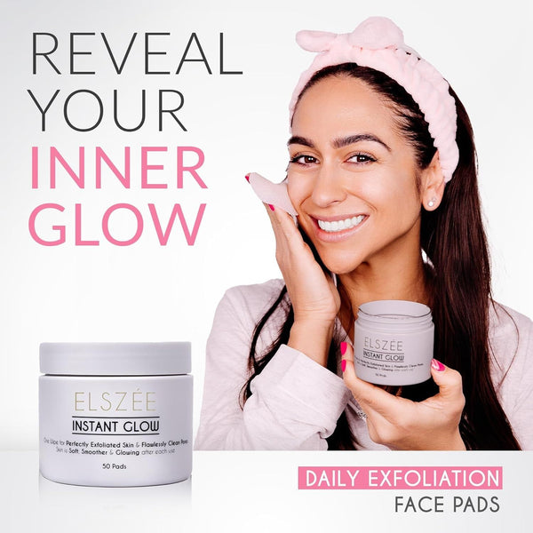 ELSZÉE Instant Glow – 50 Pads | Exfoliating, Pore-Perfecting Radiance Boost