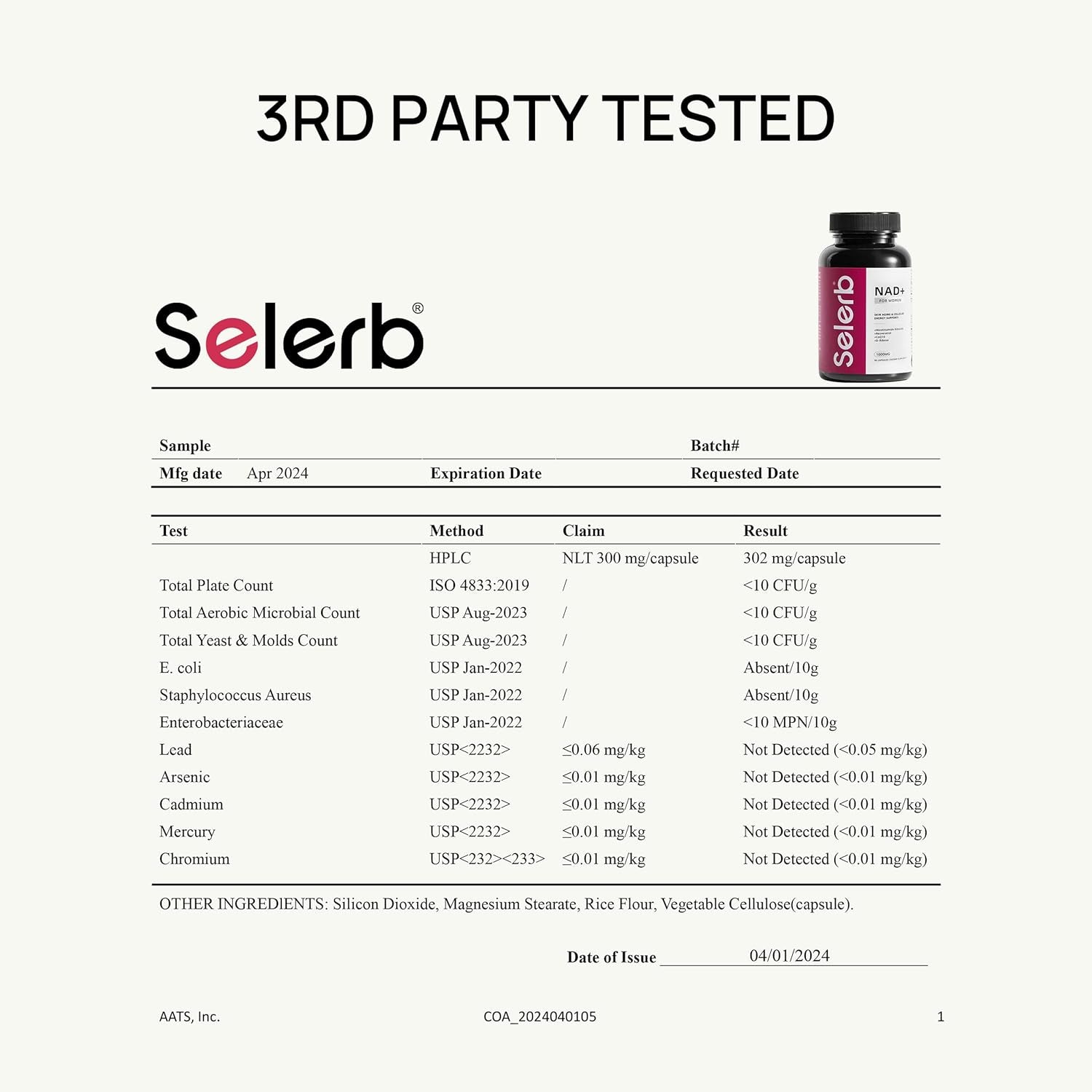 Selerb NAD+ for Women – 90 Capsules | Advanced Anti-Aging & Cellular Renewal Formula