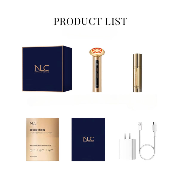 NLC Gold Dual Anti-Aging Beauty Device | V-Face Lifting, Barrier Repair & Full-Face Rejuvenation