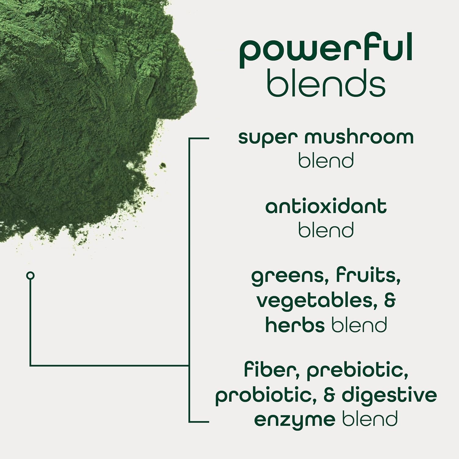 Zena Nutrition Organic Super Greens Powder – Mixed Berry, 30 Stick Packs | 70+ Superfoods & Probiotics
