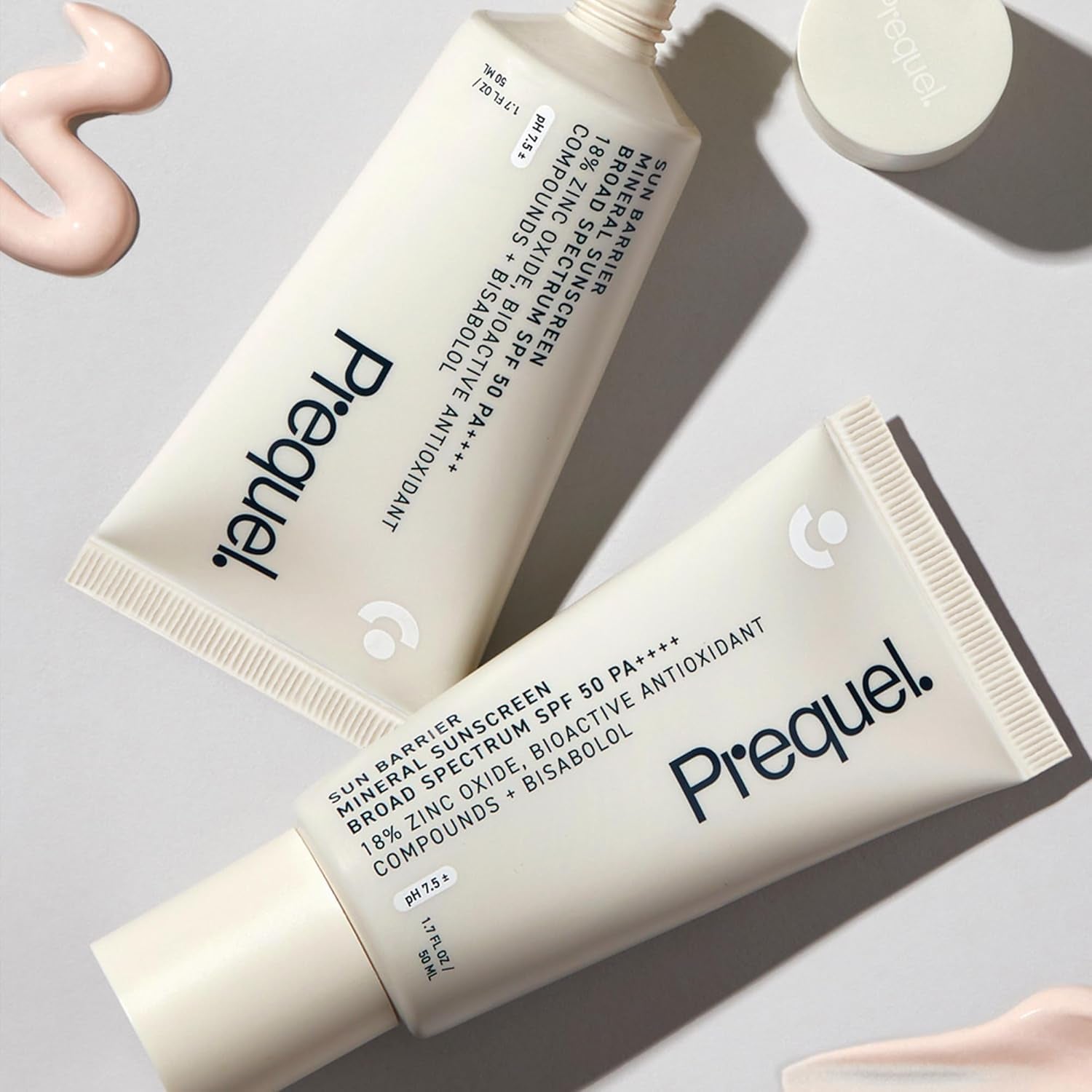 Prequel Sun Barrier Mineral Sunscreen Broad Spectrum SPF 50 PA++++ – 50ml | Lightweight, Soothing UVA/UVB Protection for Sensitive Skin