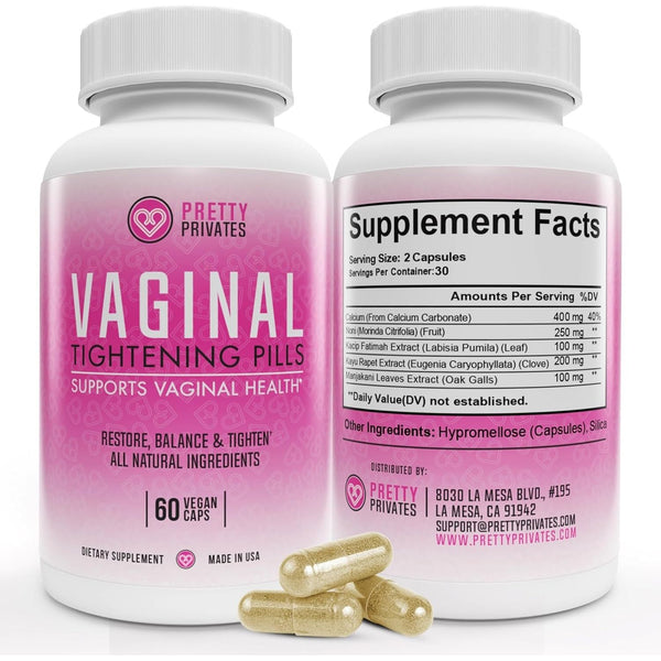 Pretty Privates Vaginal Tightening Pills – 60 Capsules | Natural Feminine Rejuvenation & Elasticity Support