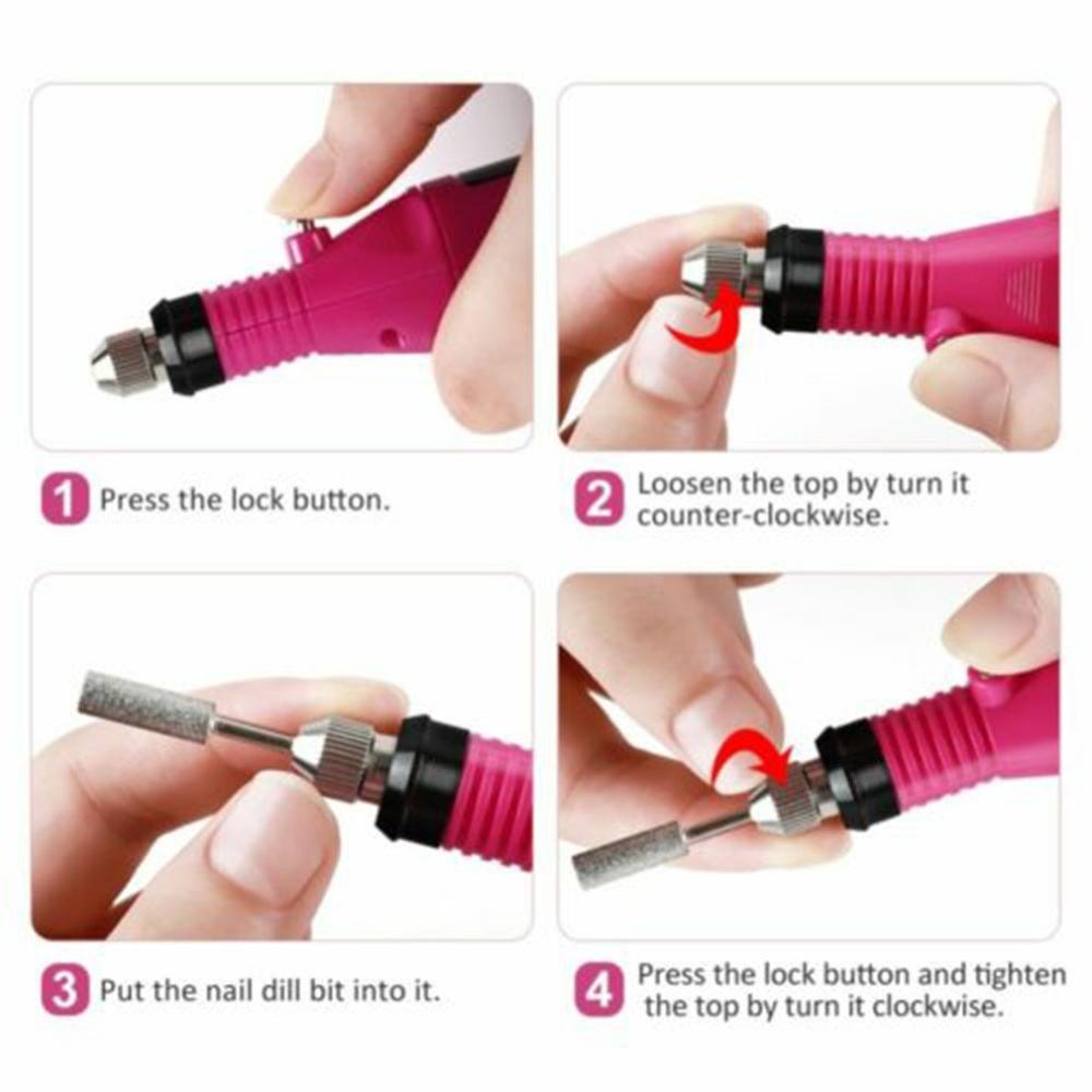 Electric Nail Drill Kit 10 pcs Set – Professional Nail Care