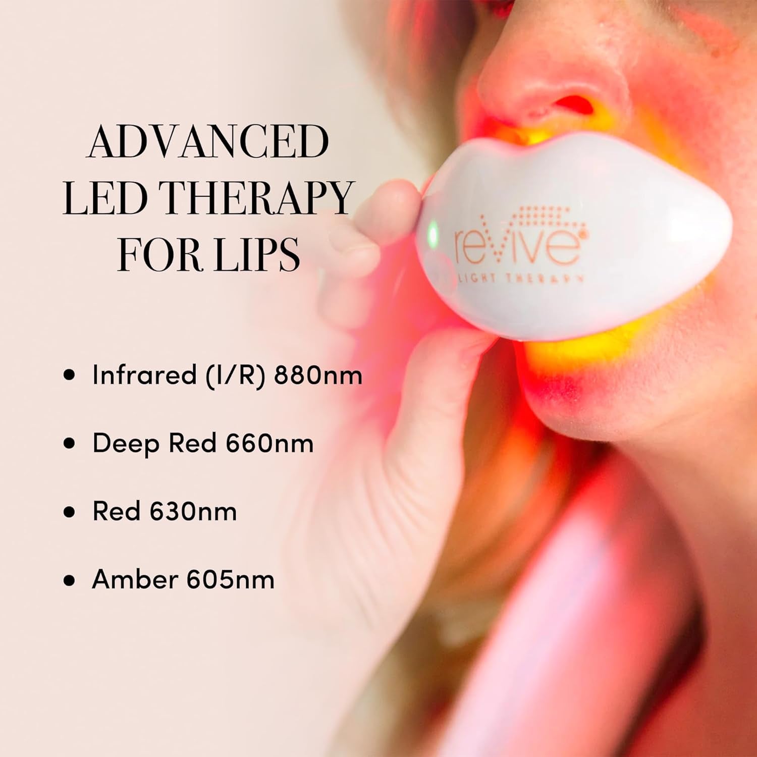 reVive Light Therapy Lip Plumper Device | FDA-Cleared Red Light Lip Care Tool