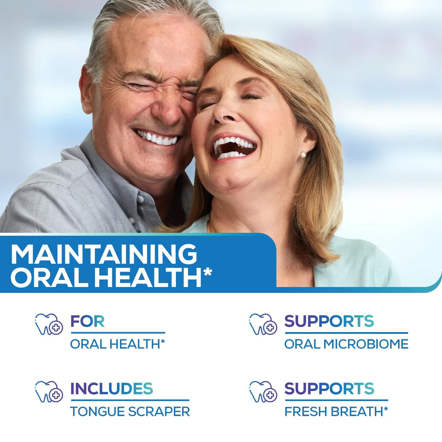 Pure Research RESTORE Oral Probiotic – 60 Chewable Tablets | Mint Flavour | Fresh Breath, Gum & Dental Health Support