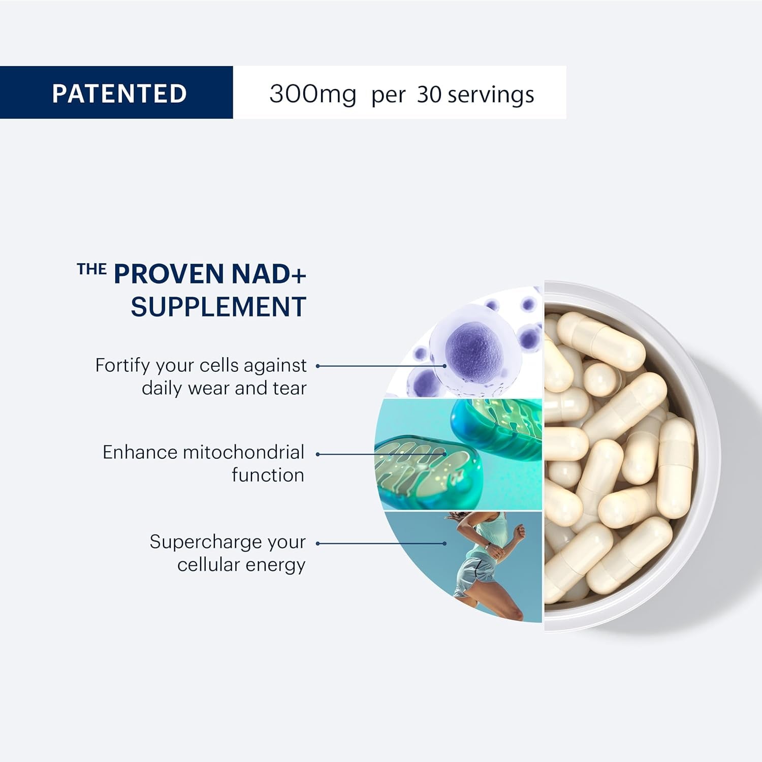 ELYSIUM Basis Cellular Health & Optimization – 60 Capsules | Boost NAD+ & Support Healthy Aging