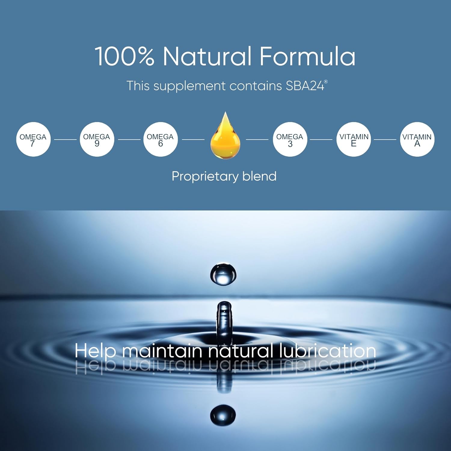 Vaginal Moisture Cream with Hyaluronic Acid, Relieves Vaginal Dryness, Itching and Burning, Menopause Support, Hormone Free, Plant Based Formula with Omega 3 6 7 9 and Vitamin E, 50 Ml