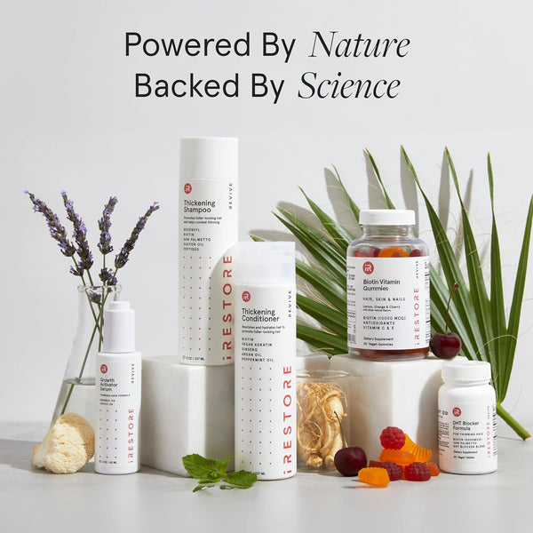 iRestore Biotin Vitamin Gummies – 60 Vegan Gummies | Hair, Skin & Nails Support with 10,000mcg Biotin + Vitamins C & E