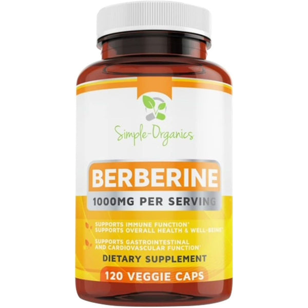 Berberine 500Mg (1000Mg per Serving) for Supports Healthy Immune Function, Anti-Oxidant,Gastrointestinal & Overall Wellness - 120 Capsules