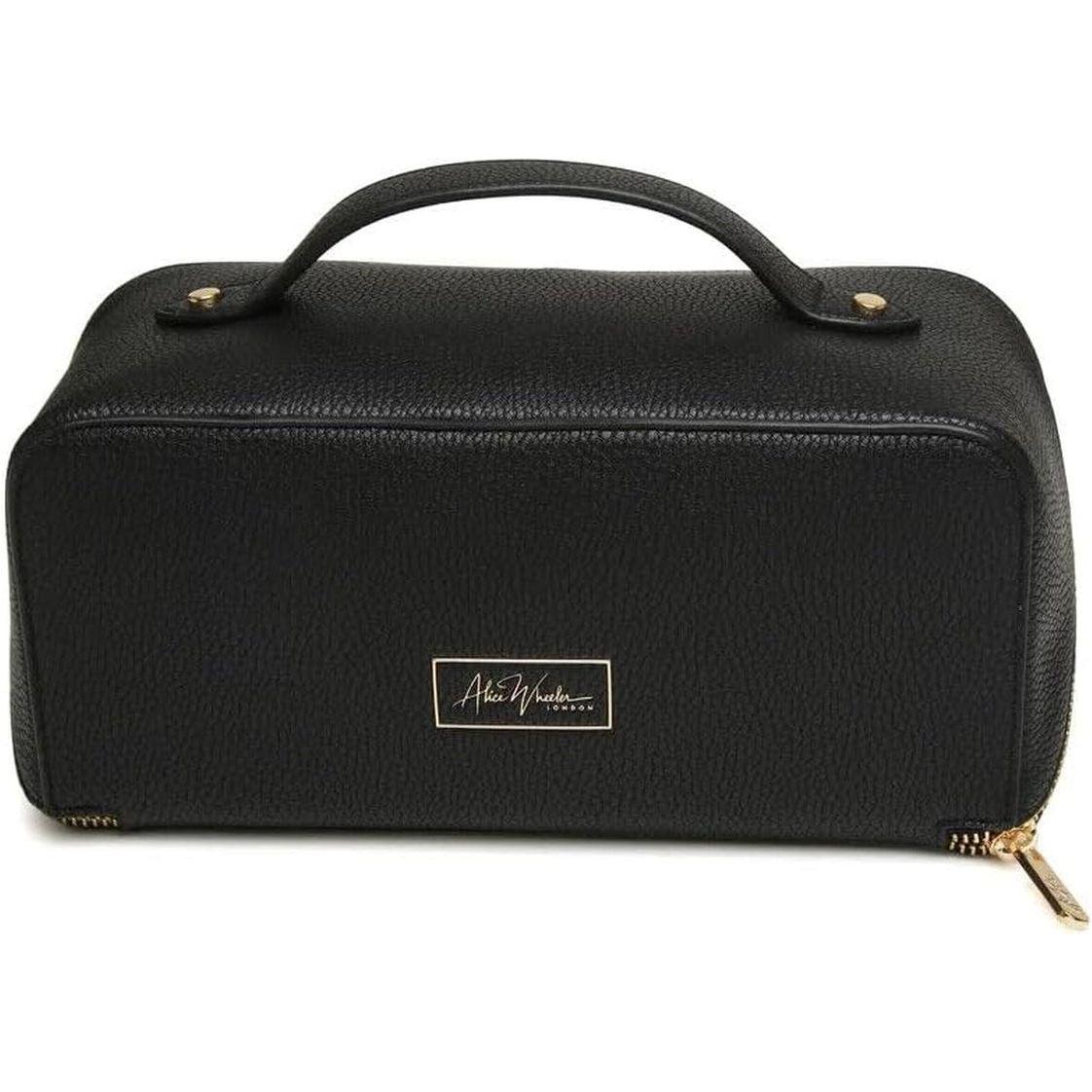 Alice Wheeler London Mini Train Luxury Beauty Case (Black)