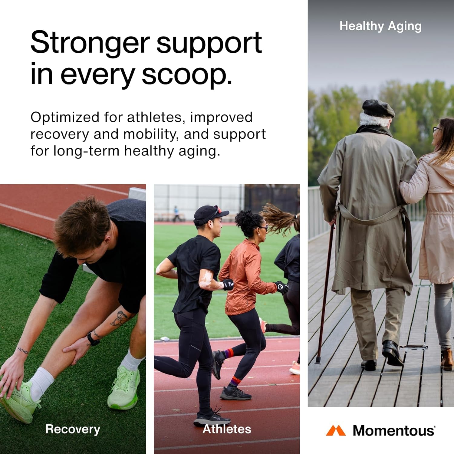 Momentous Collagen Peptides Powder - Joint & Bone Health Support - 507g