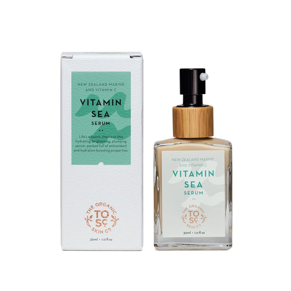 The Organic Skin Co. Vitamin Sea Serum – 30ml | Brightening, Collagen-Boosting Vitamin C Serum