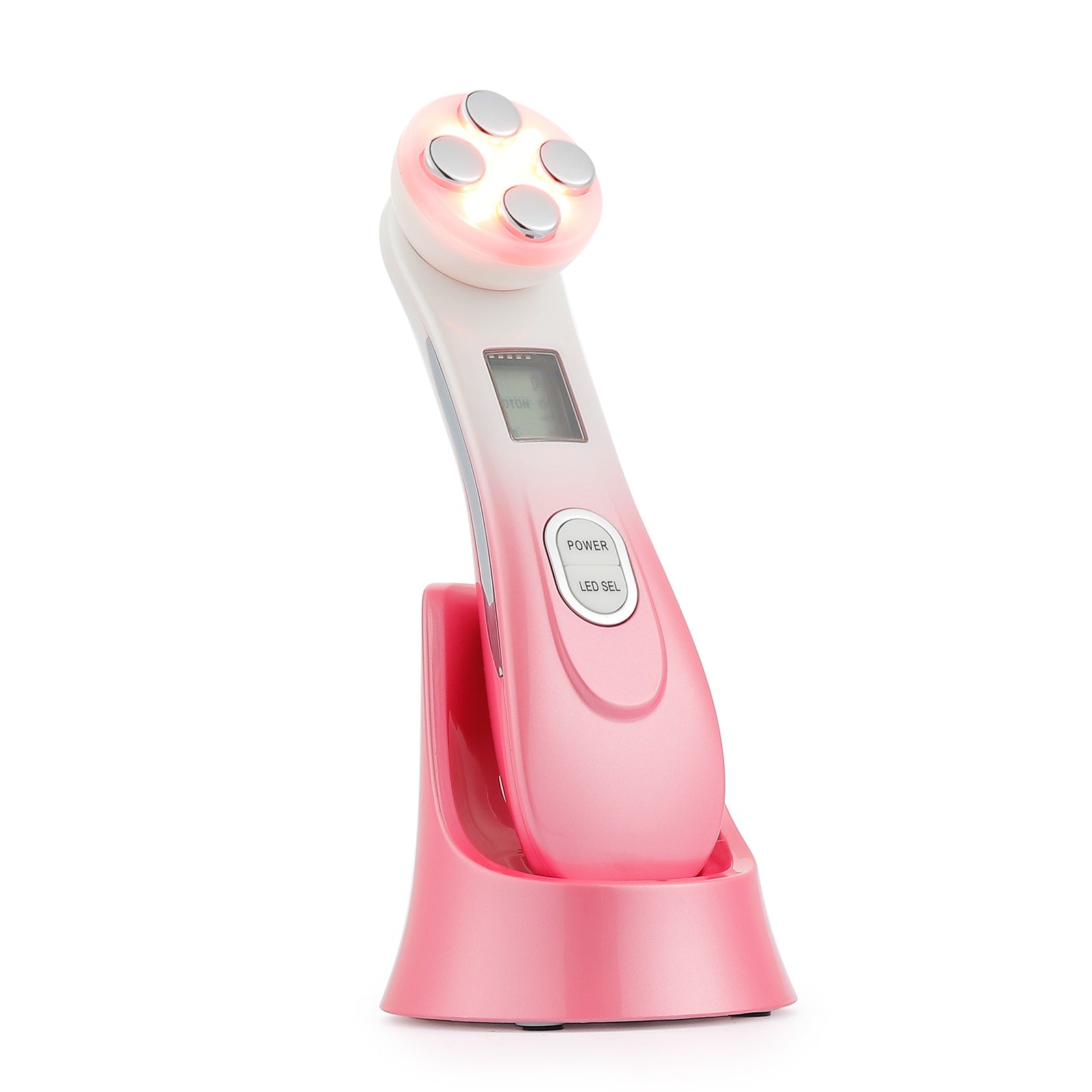 5-in-1 LED Light Therapy Facial Device – USB Rechargeable Skin Rejuvenation & Firming Beauty Tool for Wrinkles, Acne & Pigmentation