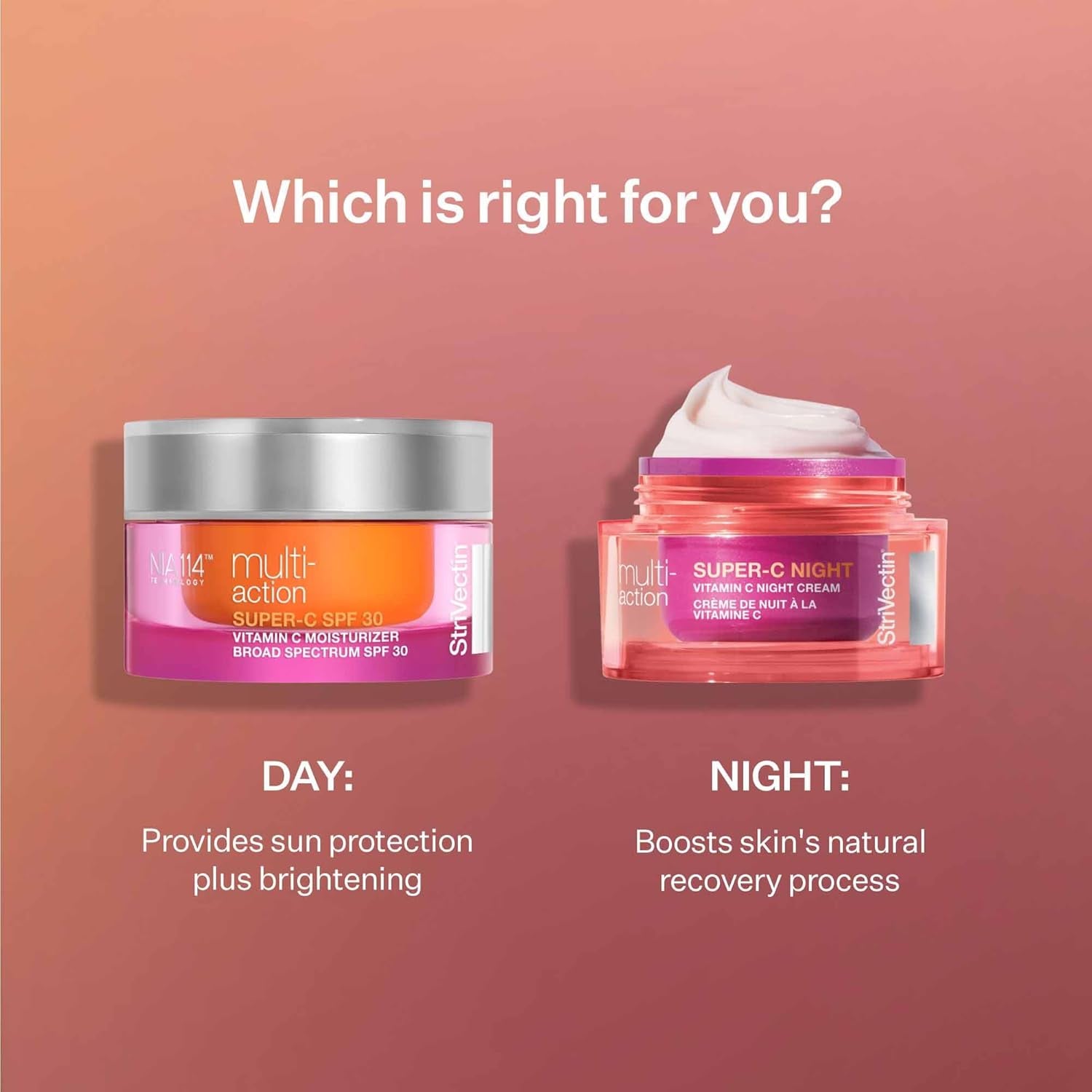 StriVectin Super-C Night Vitamin C Night Cream – 50ml | Brightening, Firming & Rejuvenating Overnight Treatment