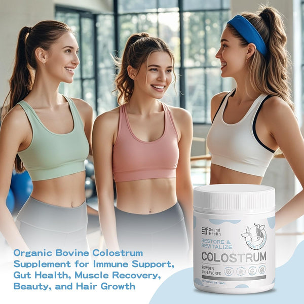 SoundHealth Restore & Revitalize Colostrum Powder – 146g | Immune, Gut & Muscle Recovery Support