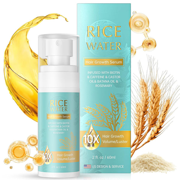 PRFTMK Rice Water Hair Growth Serum – 60ml | Thicker, Fuller & Stronger Hair