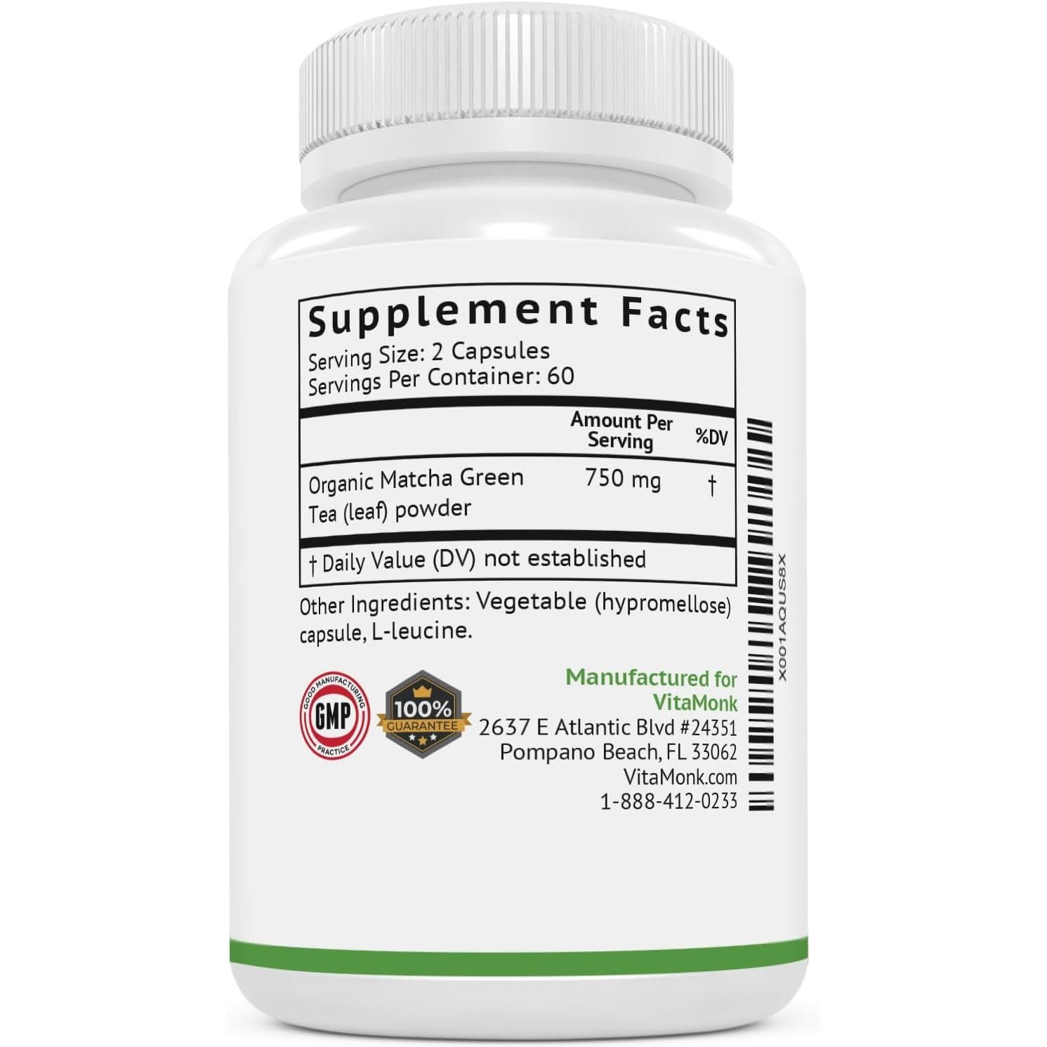 VitaMonk MATCHAMAX™ - 120 Capsules