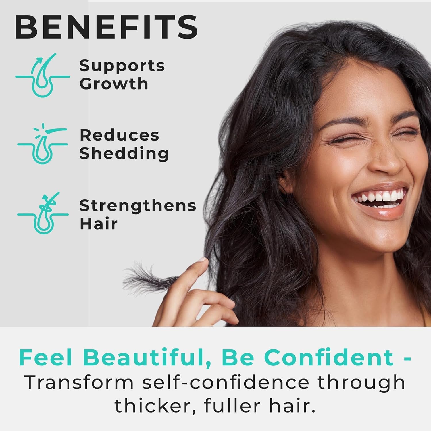 Hair Plus MD Hair Growth Supplement – 120 Capsules | Clinically Proven Formula for Thicker, Fuller Hair