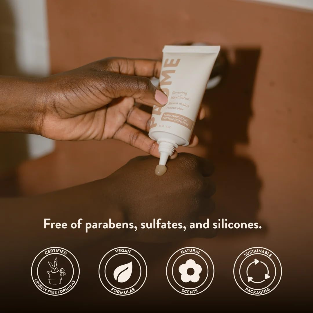 Renewing Hand Serum for Dry, Aging Skin with Hyaluronic Acid, Niacinamide and Vitamin C, Improve Skin Elasticity, Youthful-Looking Hands, 2 Oz