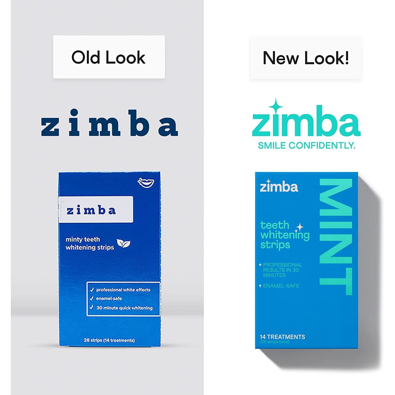 Zimba Watermelon Teeth Whitening Strips – 14 Treatments (28 Strips) | Whiten Teeth, Remove Stains & Refresh Breath