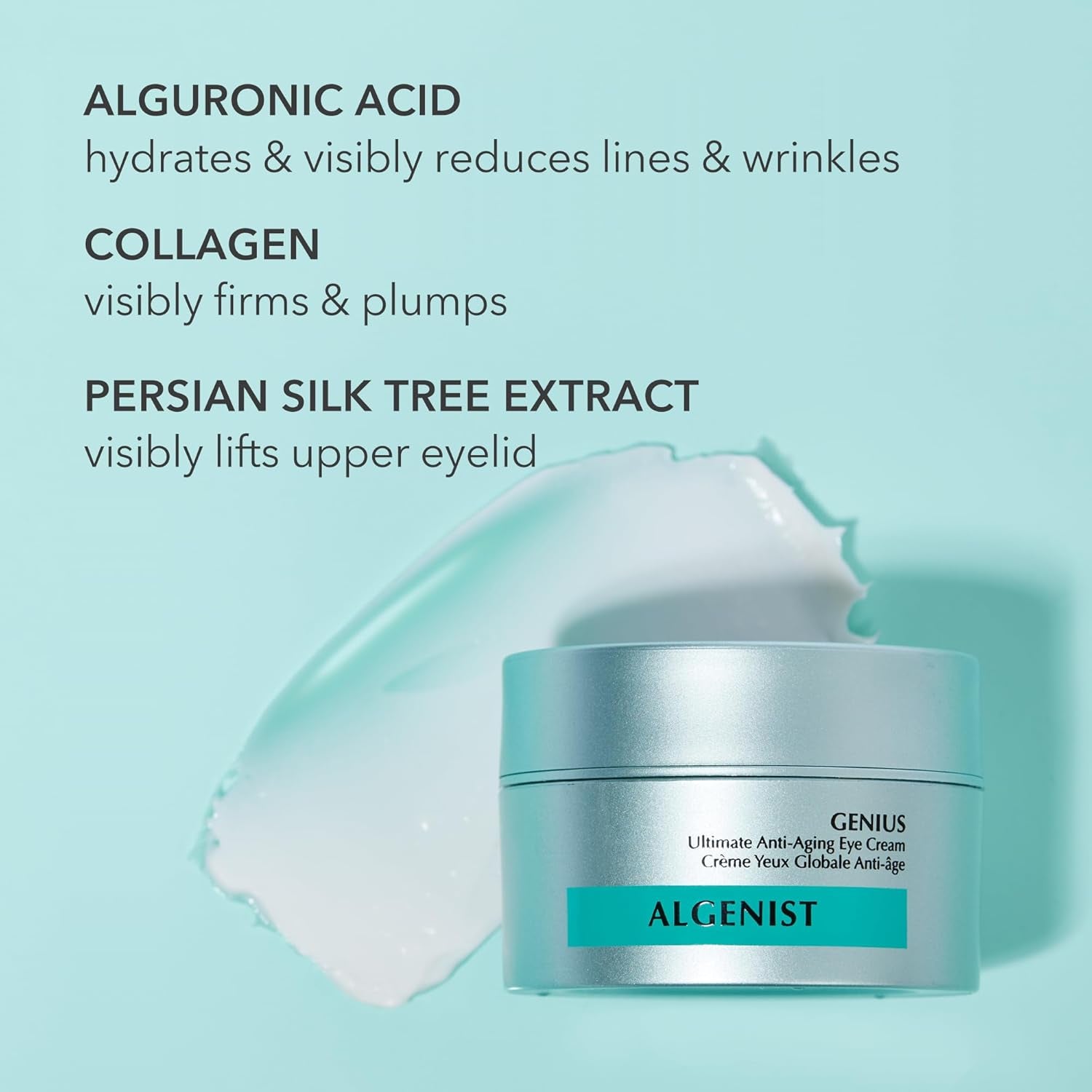 Algenist GENIUS Ultimate Anti-Aging Eye Cream – 15ml | Visibly Firms, Lifts & Smooths Delicate Eye Area