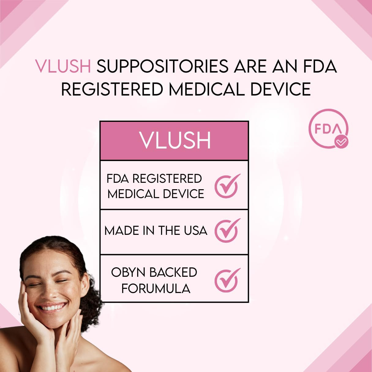 Vaginal Moisturizer Suppositories - Deep Hydration with Hyaluronic Acid for Vaginal Dryness, Menopause Support & Daily Comfort, Made in FDA Registered Facility - Hormone-Free (10 Count)