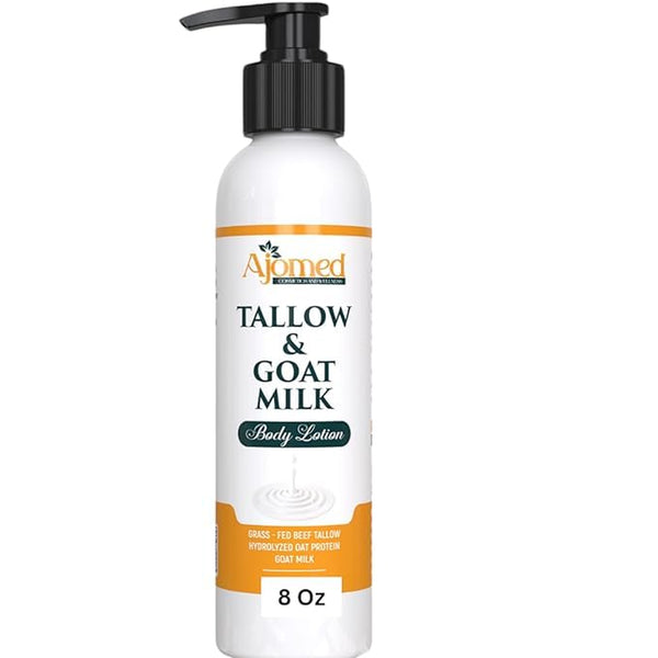Ajomed Tallow & Goat Milk Body Lotion – 227g | Deeply Nourishing, Hydrating & Sustainable Skincare