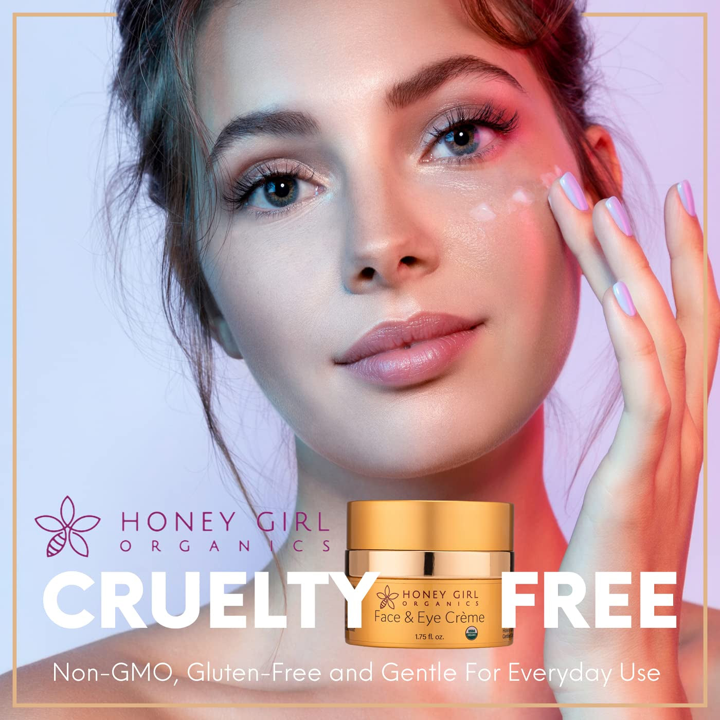Honey Girl Organics Face & Eye Crème – 52ml | Hydrating, Anti-Aging Organic Moisturizer