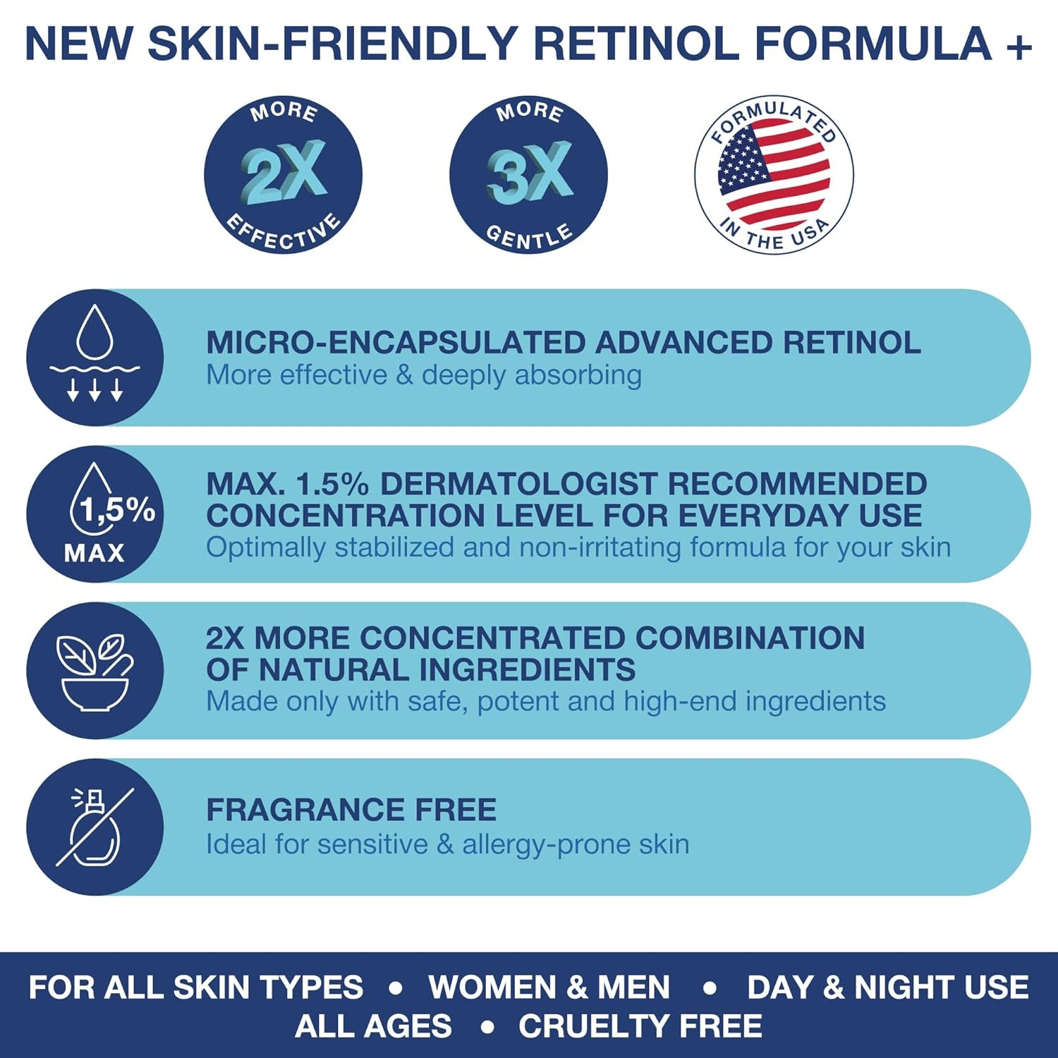 KINPUR ORGANIC COSMETICS Retinol Pro Collagen & Hyaluronic Acid Face Moisturizer – 50ml | Anti-Ageing, Hydrating & Skin-Perfecting Daily Cream