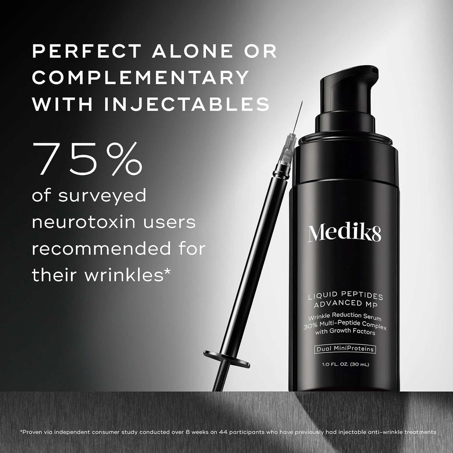 Medik8 Liquid Peptides Advanced MP – Wrinkle Reduction Serum – 30ml | 30% Multi-Peptide Complex for Firm, Youthful Skin