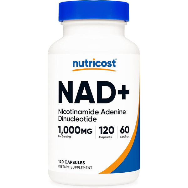 Nutricost NAD+ Nicotinamide Adenine Dinucleotide – 120 Capsules | 1,000mg Cellular Energy & Anti-Aging Support