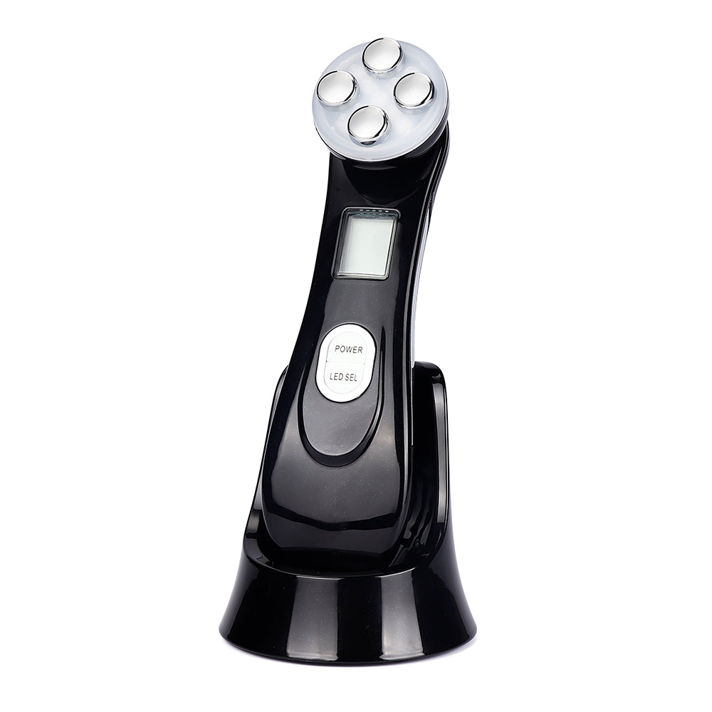 5-in-1 LED Light Therapy Facial Device – USB Rechargeable Skin Rejuvenation & Firming Beauty Tool for Wrinkles, Acne & Pigmentation