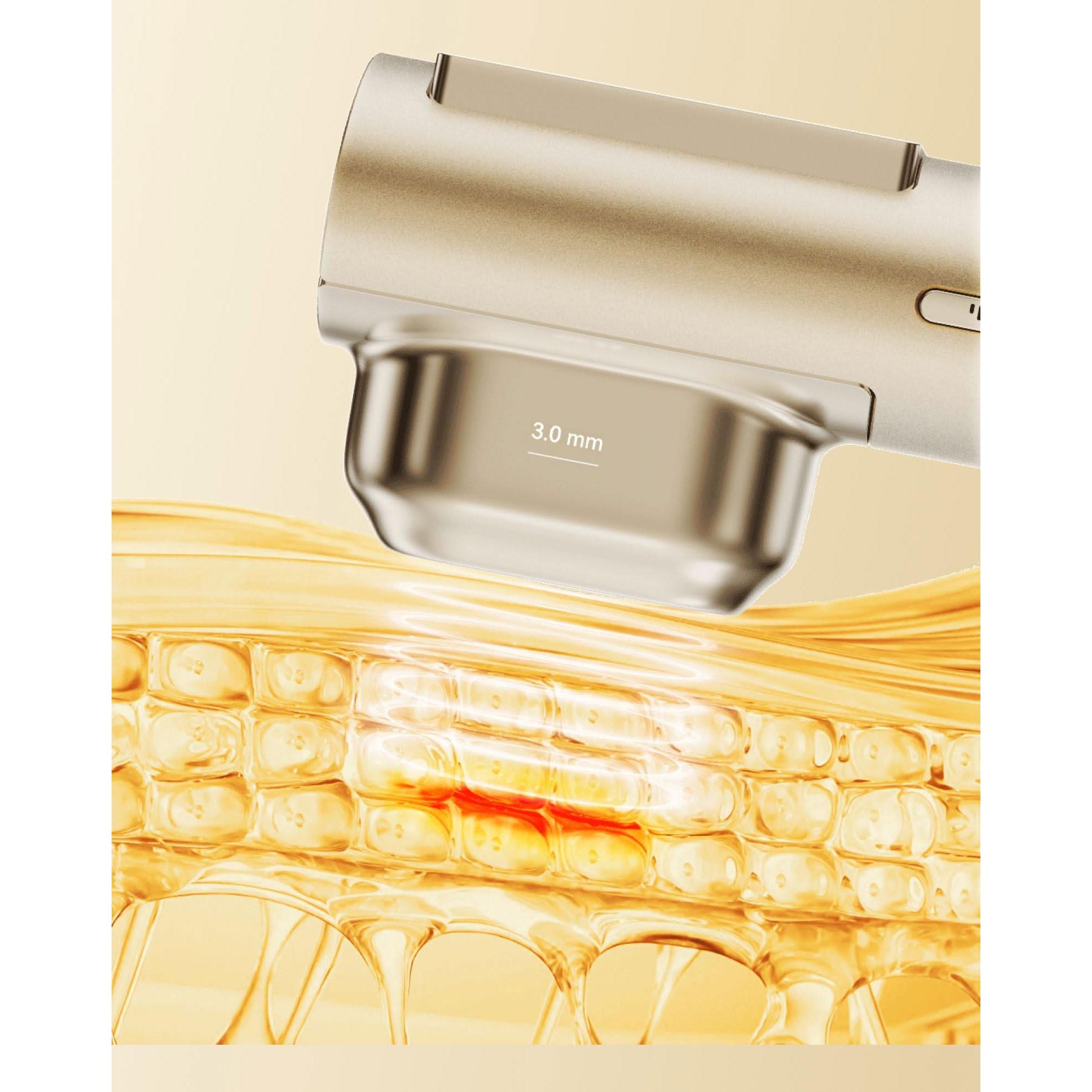 SIMPLE CHARM 24D Ultrasonic Beauty Device – 3.0 Care Head | Targeted Collagen Boosting for Fine Lines & Wrinkles