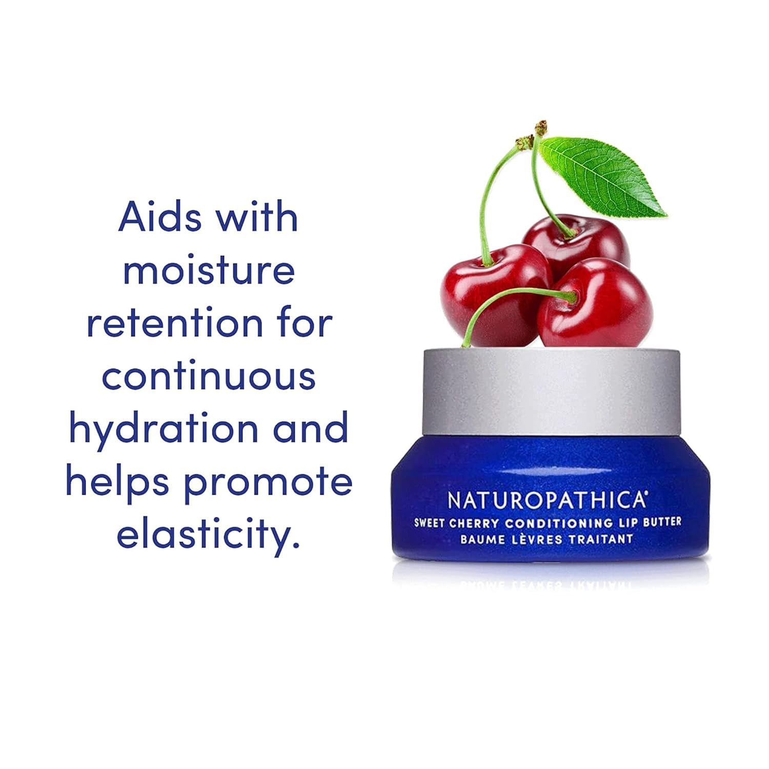 Naturopathica Sweet Cherry Conditioning Lip Butter – 15ml | Hydrating & Plumping Lip Balm
