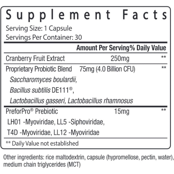 pH-D Feminine Health Support Women’s Health Probiotic with Cranberry – 30 Capsules | Vaginal, Urinary & Digestive Support