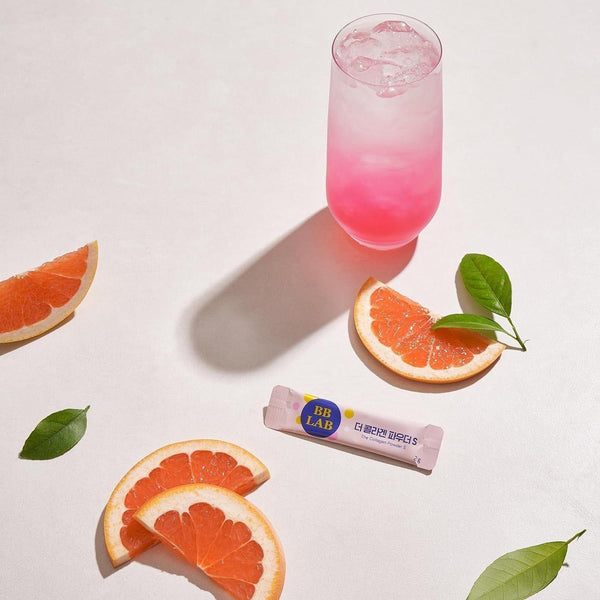 BB LAB The Collagen Powder S Plus – Grapefruit Flavor (30 Sticks) | Halal-Certified, Low-Molecular Marine Collagen for Radiant Skin