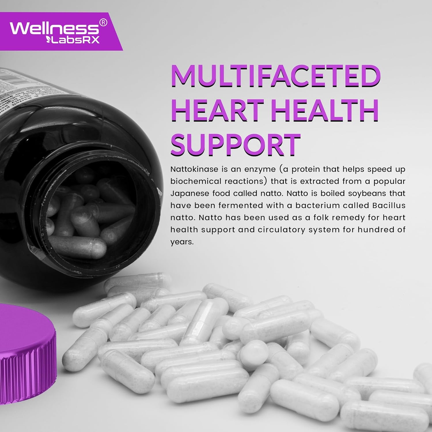 WELLNESS LABSRX Liposomal Nattokinase 5,000 FU - 120 Capsules