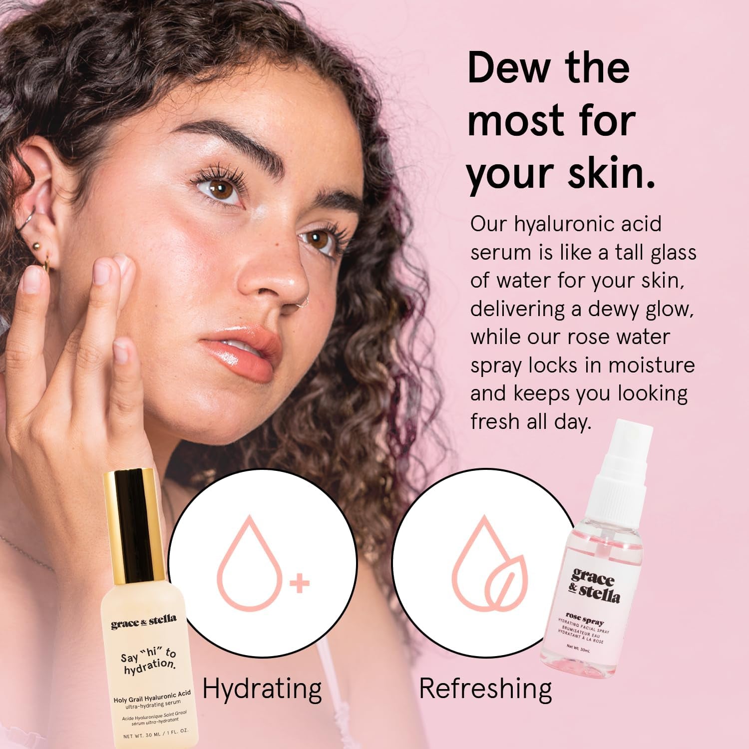 grace & stella Weekend Reset Edit – 5-Piece Gift Set | Award-Winning Vegan Skincare for Hydration & Glow