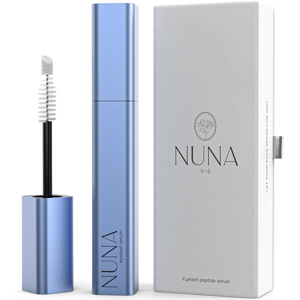 NUNA Eyelash Peptide Serum – 6ml | Lash & Brow Growth Booster with Peptides, Biotin & Botanicals
