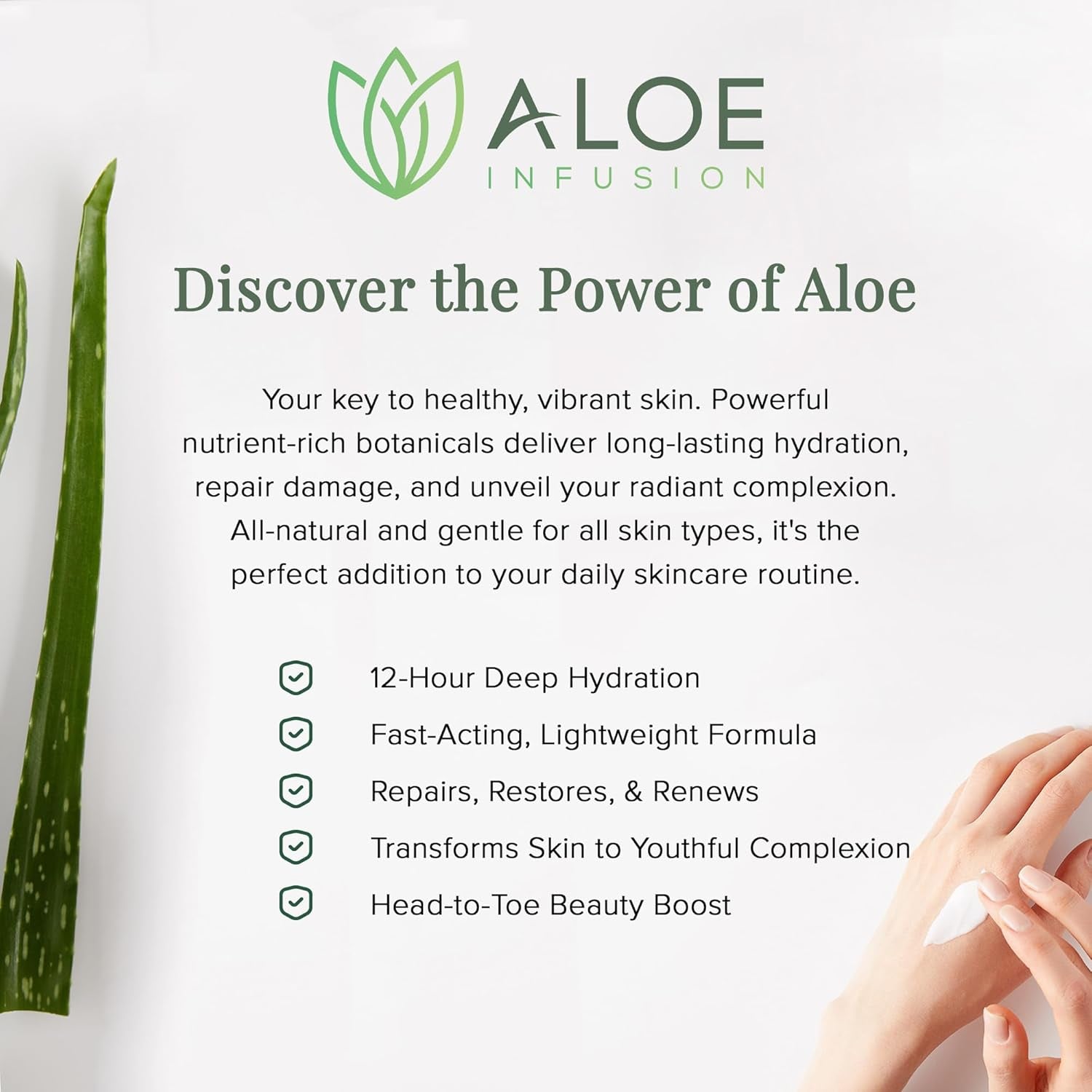 Aloe Infusion Face & Body Cream – 120ml | Deep Hydration & Eczema Relief