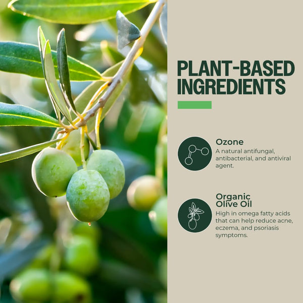 PurO3 Ozone-Infused Olive Oil – 59ml | Organic, Fully Ozonated Skin & Body Care