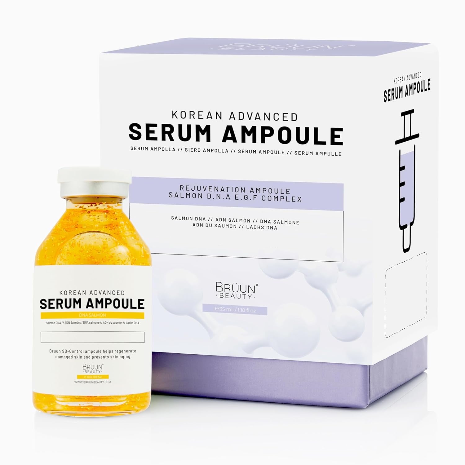 BRÜUN Korean Advanced Serum Ampoule – 35ml | Deep Absorption Booster for Smooth, Radiant Skin
