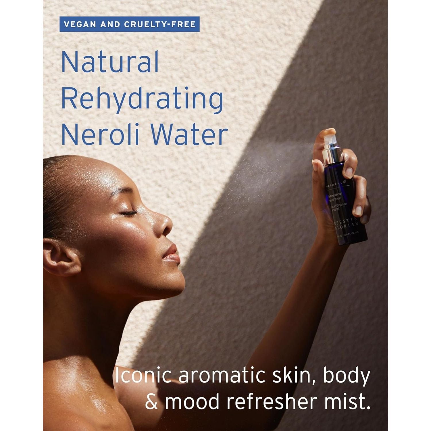 Kerstin Florian Natural Rehydrating Neroli Water – 100ml | Hydrating Facial Mist & Toner