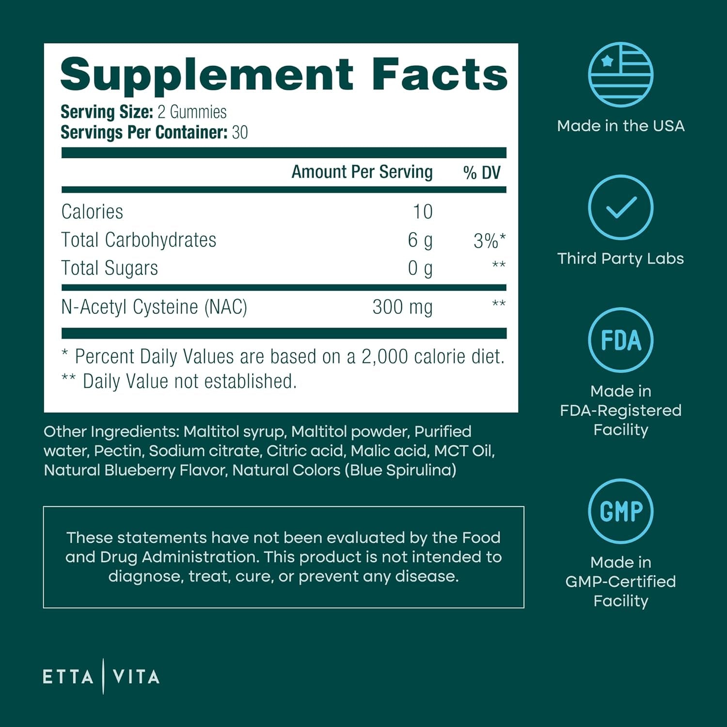 Etta Vita Immune+ Gummies - 60 Gummies