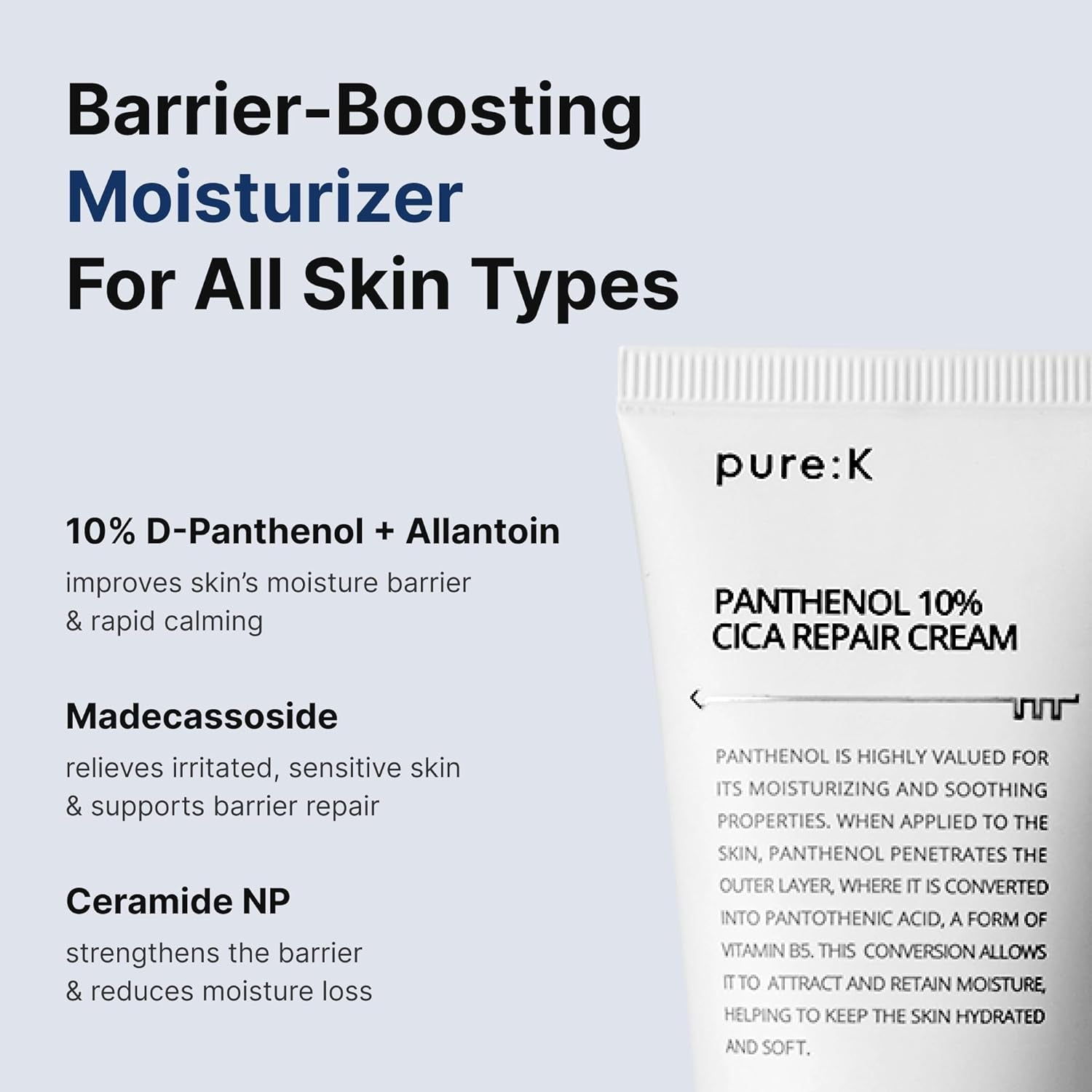 pure:K Panthenol 10% Cica Repair Cream - 80ml
