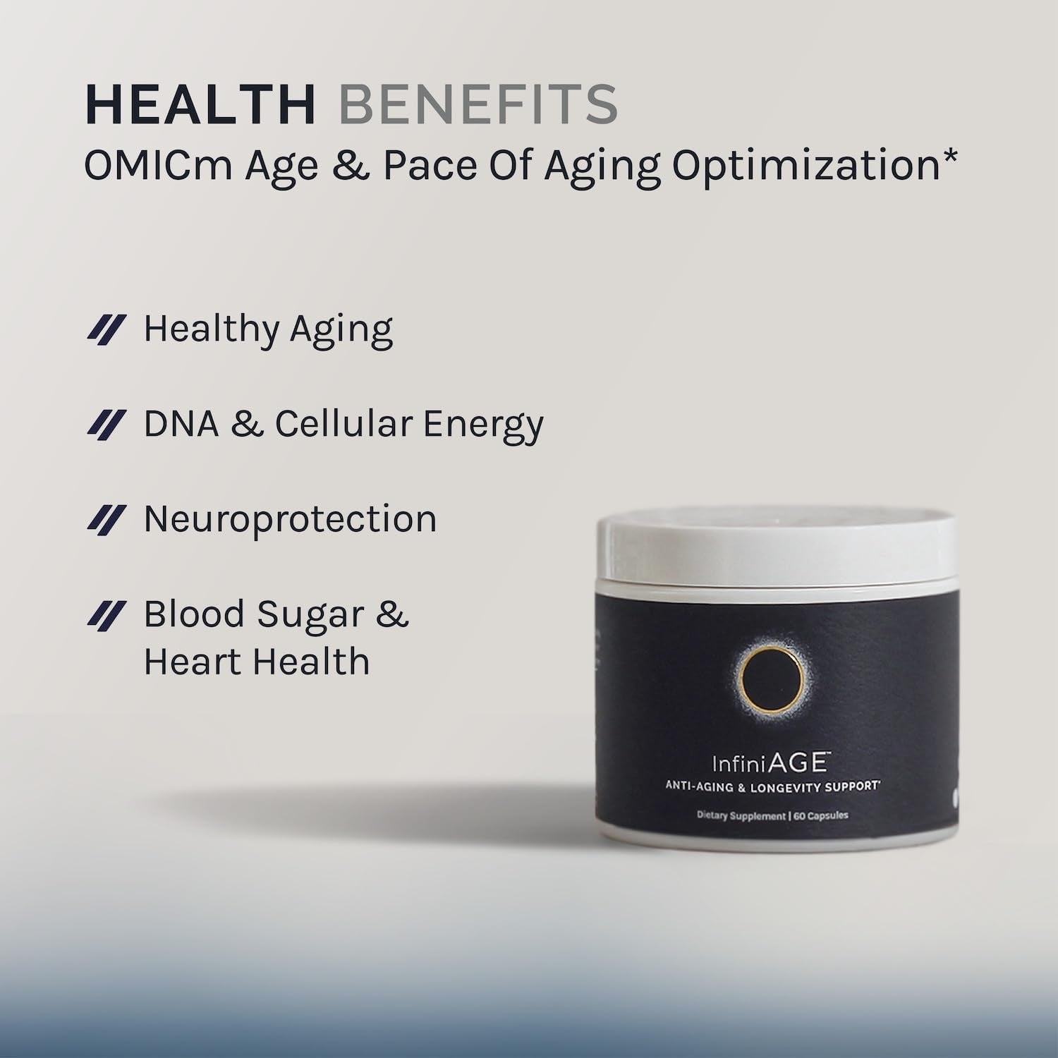 InfiniWell InfiniAGE Anti-Aging & Longevity Support – 60 Capsules | Cellular Renewal, Cognitive Function & Healthy Aging