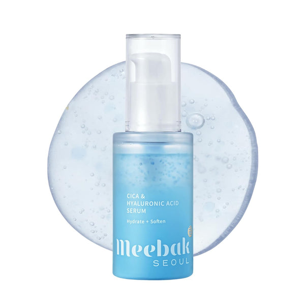 Meebak Cica & Hyaluronic Acid Serum – 30ml | Deep Hydration & Skin Soothing