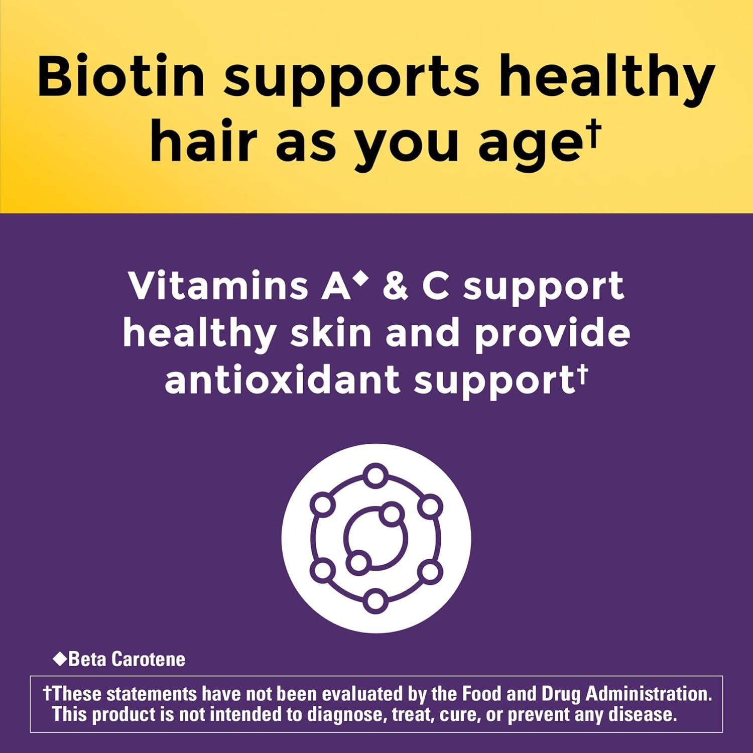 Nature Made Hair Growth Softgels – 30 Softgels | Clinically Proven Formula for Thicker, Fuller Hair in 12 Weeks