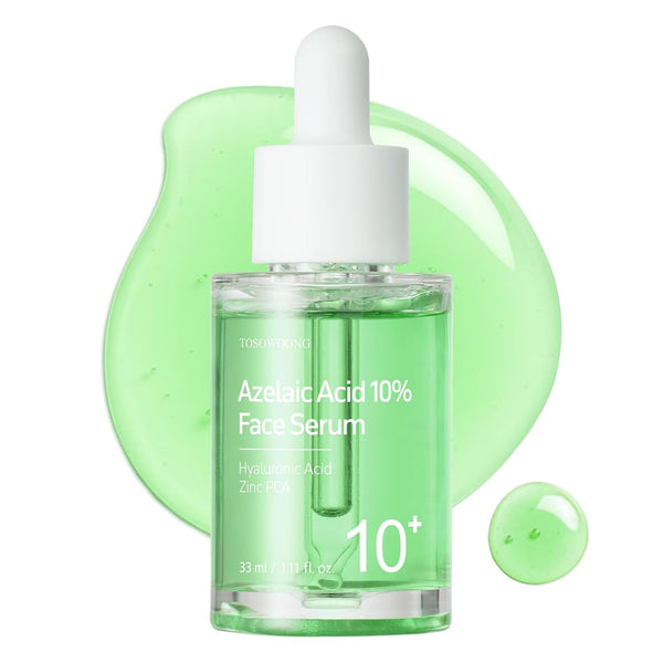 Azelaic Acid 10% Face Serum, Rosacea Care, Redness Soothing and Blemish, Centella Asiatica for Acne-Prone, Niacinamide, Hyaluronic Acid, Korean Skincare, Natural Color, 33 Ml / 1.11 Fl. Oz.